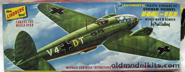 Lindberg 1/63 Heinkel He-111 Bomber, 540-98 plastic model kit
